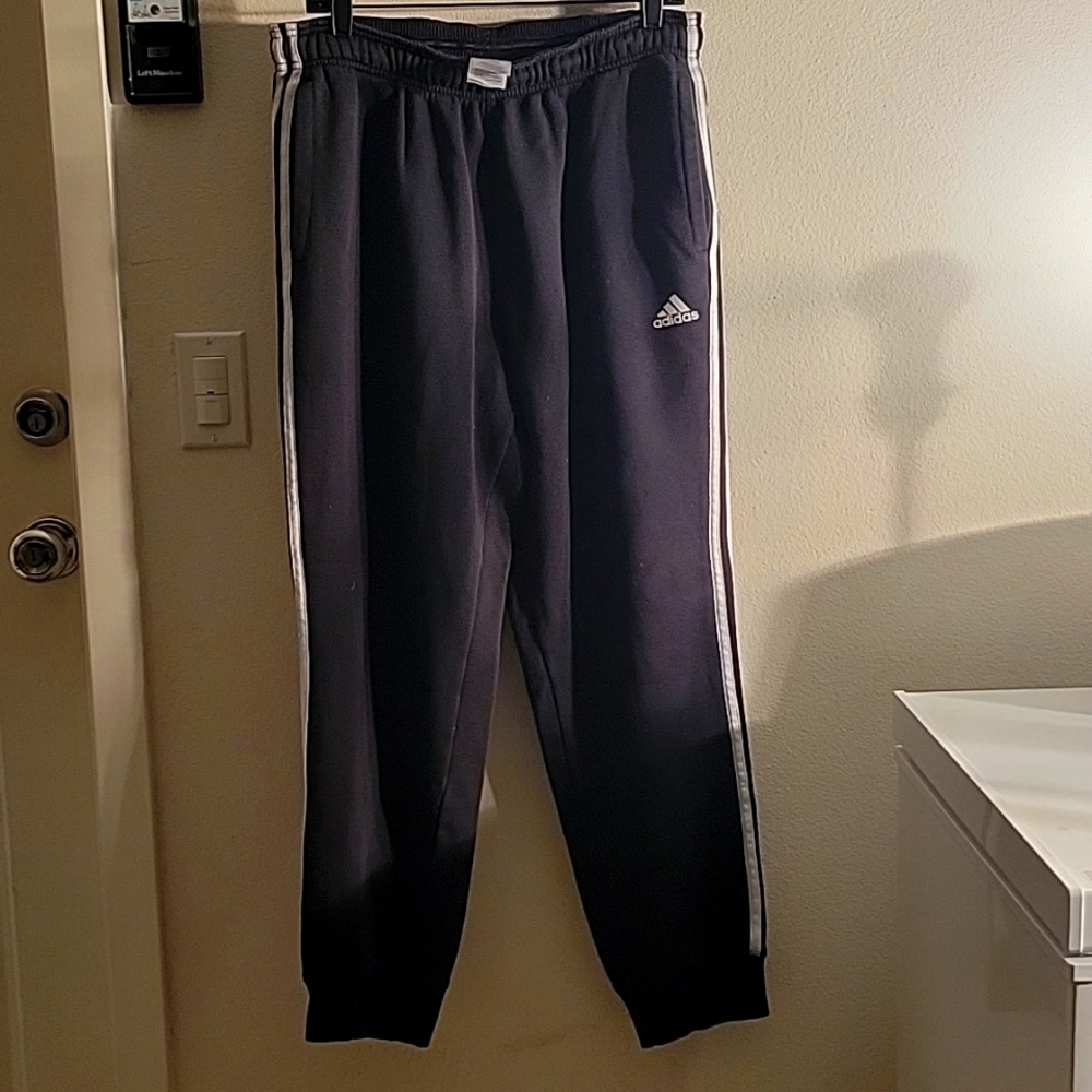 Womens Adidas Sweatpants Joggers Black Size Large  14